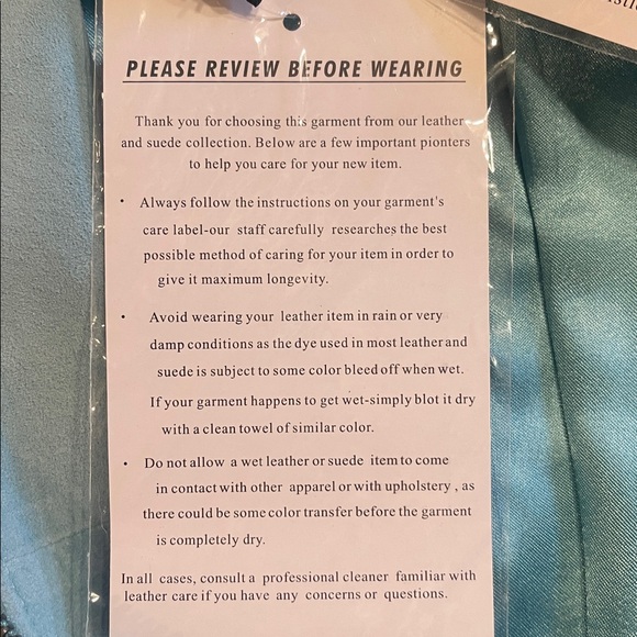 Guillaume Pastel Blue Green Suede Leather Moto Jacket Studded Y2K L - Picture 9 of 10